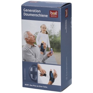 bort, bort Generation Daumenschiene L links blau (1 Stück), Bort Generation Daumenschiene links