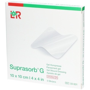 Suprasorb, Suprasorb G Gel-Kompresse 10x10cm (5 Stück), Suprasorb G 10 x 10 cm