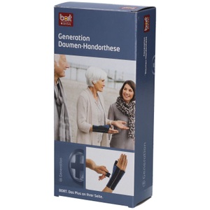 bort, bort Generation Daumen-Handbandage S rechts blau (1 Stück), Bort Generation Daumen-Handorthese S rechts blau