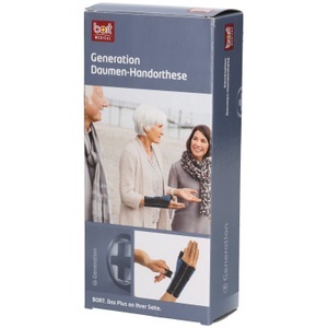 bort, bort Generation Daumen-Handbandage M rechts blau (1 Stück)
