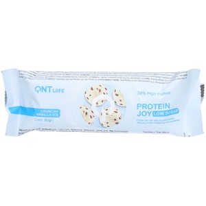 Top Well, Top Well Protein Joy Bar Low Sugar Proteinriegel, QNT 38% Protein Joy Bar Low Sugar Vanille Crisp (60g)