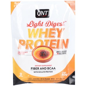 QNT, QNT - Light Digest Whey Protein Crème Brûlée 40g, QNT Light Digest Whey Protein Crème Brûlée (40g)