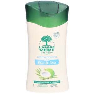 L'Arbre vert, L'ARBRE VERT Duschcreme Kokosnuss Französisch (250 ml), L'ARBRE VERT Öko Duschcreme Kokosnuss (250ml)
