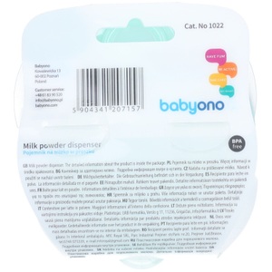 Babyono, Babyono Dose für Milchpulver 3 Fächer (1 Stk), Babyono Dose für Milchpulver 3 Fächer (1 Stk)