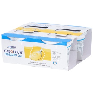 Resource, Resource Dessert 2.0 Vanille (4x125 ml), Nestlé Resource Dessert 2.0 Vanille (4x125g)