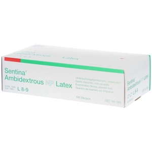 Sentina, Sentina Handschuhe L Latex (100 Stück), Sentina Handschuhe L Latex 100 Stk