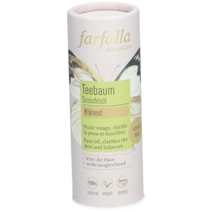 Farfalla, farfalla Klärendes Gesichtsöl Teebaum (15 ml), Farfalla Gesichtsöl Teebaum klärend (15ml)