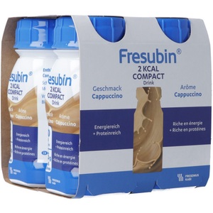 Fresubin, Fresubin 2 kcal Compact DRINK Cappuccino (4x125 ml), FRESUBIN 2 kcal Compact Cappuccino (4x125ml)