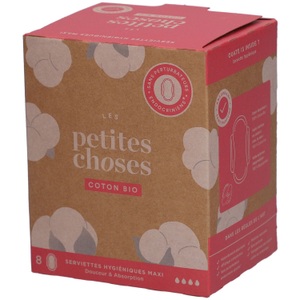 Les petites choses, Les petites choses Bio-Damenbinde Baumwolle, extra lang (8 Stk)