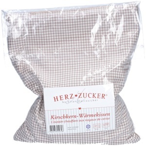 HERZ ZUCKER, HERZ ZUCKER Kirschkernkissen 26x21cm Karo/Wollwalk beige (1 Stück), HERZZUCKER Kirschkernkissen 26x21cm Karo/Wollwalk Beige (1 Stk)