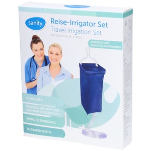 Sanity, Sanity Irrigator Reise Set komplett 2L (1 Stück), Sanity Reise-Irrigator Set komplett (2L)