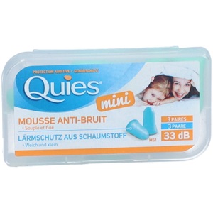 Quies, Quies Lärmschutz aus Schaumstoff MINI (6 Stück), Quies Lärmschutz aus Schaumstoff Mini (6 Stk)