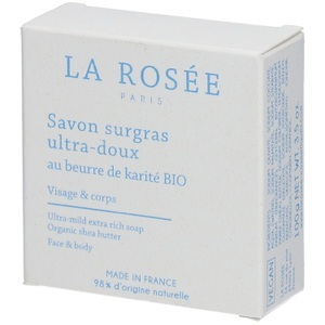 LA ROSEE, La Rosée - Ultramilde, fettige Seife mit Bio-Sheabutter, 100 g, LA Rosée Ultra-milde rückfettende Seife