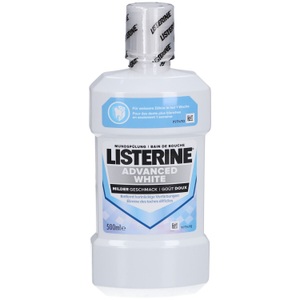 Listerine, Mundspülung Advanced White Mild Damen 500 ml, LISTERINE Advanced White Mild (500ml)
