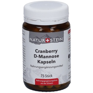 NATURSTEIN, NATURSTEIN Cranberry D-Mannose Kapseln Glas (75 Stk), NATURSTEIN Cranberry D-Mannose Kapseln Glas (75 Stk)