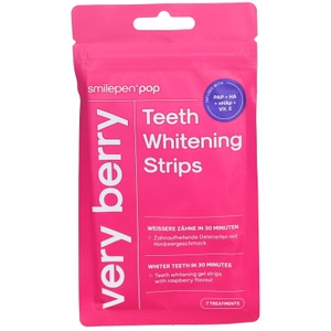 undefined, smilepen Pop Whitening Strips Very Berry (50 ml), smilepen Pop Teeth White Strips Very Berry (7x2 Stk)