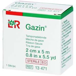 Gazin, Gazin Tamponadebinden 2cmx5m steril (1 Stück), Gazin Tamponadebinden, 2cmx5m, steril (1 Stk)