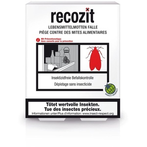 recozit, recozit Lebensmittelmotten Falle (4 Stk), Recozit Lebensmittelmotten Falle