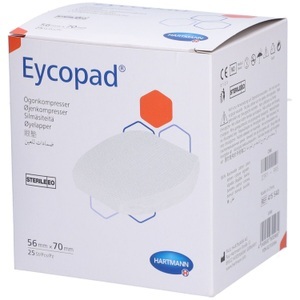 Eycopad, Eycopad Augenkompressen 70x56mm steril (25 Stück), Hartmann Eycopad® 56 x 70 mm
