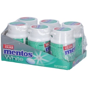 Mentos, Mentos White - Green Mint Gum (6x75g), Mentos White Green Mint Gum (6x75g)