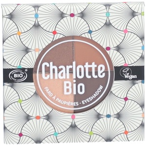 CBB, Organic Eye shadow -4 shades Nude brown, Charlotte Bio Die 4er-Palette Lidschatten BIO - Nude Braun