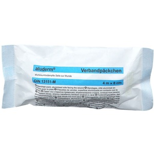 W.SÖHNGEN GmbH, aluderm® Verbandpäckchen mittel, aluderm®-Verbandpäckchen, Inhalt nach DIN 13151, ab 20 Stk, Kompresse mittel