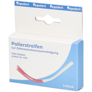 Megadent, Polierstreifen zur Zahnzwischenraumreinigung, Polierstreifen zur Zahnzwischenraumreinigung