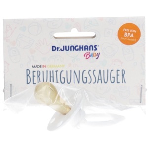 Dr. Junghans, Beruhigungssauger kirschform Latex Weiss 0 - 6 Monate, Beruhigungssauger kirschform Latex Weiss 0 - 6 Monate