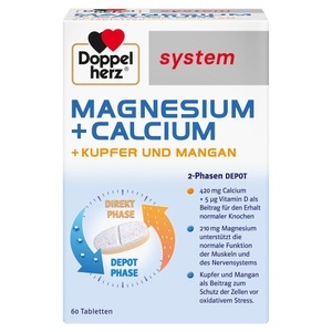 Queisser Pharma, Queisser Pharma GmbH & Co. KG Doppelherz® system Magnesium + Calcium + Kupfer UND Mangan, Doppelherz® system MAGNESIUM + CALCIUM + KUPFER UND MANGAN