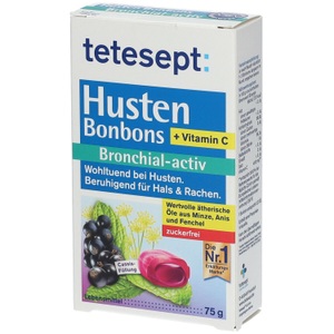 Merz Consumer Care GmbH, Merz Consumer Care GmbH tetesept® Husten Bonbons Bronchial-activ Zuckerfrei, 