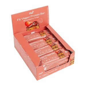 nu3 GmbH, nu3 Fit Vegan Bar, Strawberry Crisp, 
