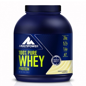 Multipower, Multipower 100% Pure Whey Protein French Vanilla Dose (2000 g), 100% Pure Whey Protein - 2000g - Frech Vanilla