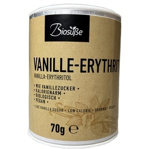 BioSüsse, BioSüsse Pulver Vanille (70 g), Biosüße Vanille-Erythrit
