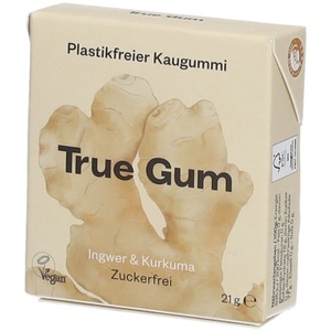 True Gum, True Gum Kaugummi Ingwer & Kurkuma 21 g, True Gum