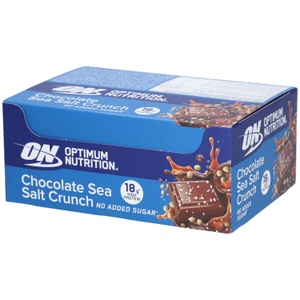 Optimum Nutrition, Chocolate Bar - 12x55g - Sea Salt, Optimum Nutrition Protein Bars Chocolate Sea Salt