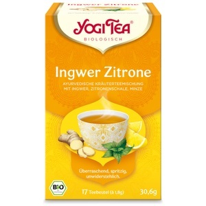 Yogi Tea, Yogi Tea Ingwer Zitrone Tee - 17 Beutel, YOGI TEA® Ingwer Zitrone, Bio Kräutertee