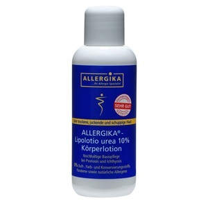 ALLERGIKA Pharma GmbH, ALLERGIKA Pharma GmbH Allergika® Lipolotio urea 10%, Allergika® Lipolotio Urea 10% - Sehr reichhaltige Intensiv-Körperpflege bei sehr trockener, sehr rauer, schuppender Haut auch mit Juckreiz z.B. Schuppenflechte, Reibeisenhaut oder Fischschuppenkrankheit