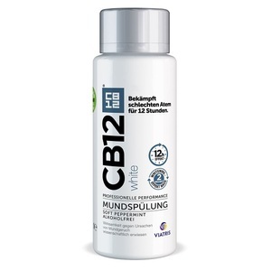 CB12, Cb12® white, Cb12 White Mundspülung: Mundwasser für weißere Zähne und frischen Atem, mit Zinkacetat & Chlorhexidin