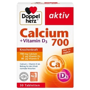 Doppelherz, Doppelherz Calcium 700+Vitamin D3 Tabletten, Doppelherz® aktiv Calcium 700 + Vitamin D3