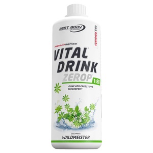 Best Body Nutrition, Best Body Nutrition Low Carb Vital Drink - Waldmeister, Vital Drink Konzentrat - 1000ml - Waldmeister