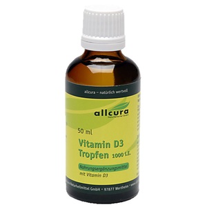 Allcura, allcura Naturheilmittel GmbH Vitamin D3 Tropfen 1000 i.E., Vitamin D3 Tropfen 1000 i.E. (50ml)
