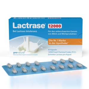 Pro Natura Gesellschaft für gesunde Ernährung mbH, Lactrase® 12000 FCC Kapseln, Lactrase® 12000 FCC Kapseln