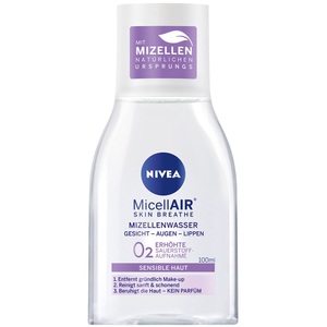 Nivea, NIVEA NIVEA MicellAir Mizellenwasser Sensible Haut gesichtsreinigung 100.0 ml, Nivea MicellAIR® SKIN BREATHE Mizellenwasser Mini 100ml