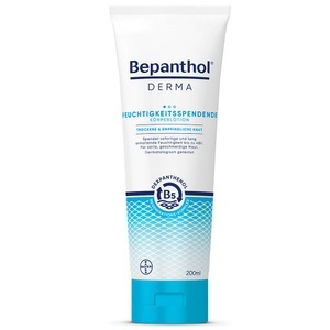 Bayer Vital GmbH, Bepanthol® DERMA Feuchtigkeitsspendende Körperlotion, Bepanthol® Derma Feuchtigkeitsspendende Körperlotion, Köperpflege für empfindliche und trockene Haut, dermatologisch getestete Feuchtigkeitscreme mit Dexpanthenol