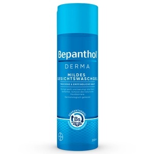 Bayer Vital GmbH, Bepanthol® DERMA Mildes Gesichtswaschgel, Bepanthol® Derma Mildes Gesichtswaschgel, mildes Gesichtswaschgel für empfindliche und trockene Haut, dermatologisch getesteter Feuchtigkeitsspender mit Dexpanthenol