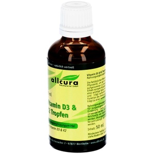 Allcura Naturheilmittel GmbH, allcura Vitamin D3 + K2 Tropfen, allcura Vitamin D3 + K2 Tropfen
