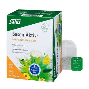 SALUS Pharma GmbH, SALUS Pharma GmbH Salus® Basen Aktiv Tee, Basen-Aktiv® Kräutertee Nr. 1 Brennnessel-Linde