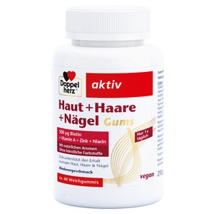 Queisser Pharma GmbH & Co. KG, Doppelherz® aktiv Haut + Haare + Nägel Gums, Doppelherz® aktiv Haut + Haare + Nägel Gums