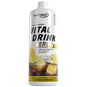Best Body Nutrition, Vital Drink Zerop - 1000ml - Eistee Zitrone, 