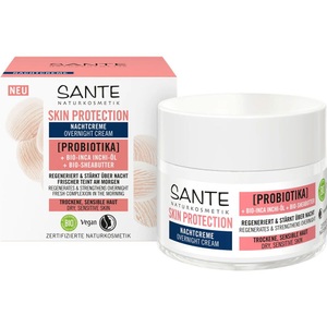 SANTE, Sante Skin Protection Sante Skin Protection Nachtcreme mit Probiotika, Bio-Inca Inchi-Öl & Bio-Sheabutter gesichtscreme 50.0 ml, Sante Protection Nachtcreme MIT Probiotika